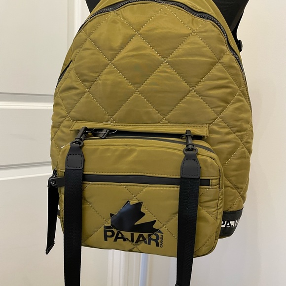 Pajar Bags Pajar 2 In Backpack Crossbody Bag Purse Quilted Green